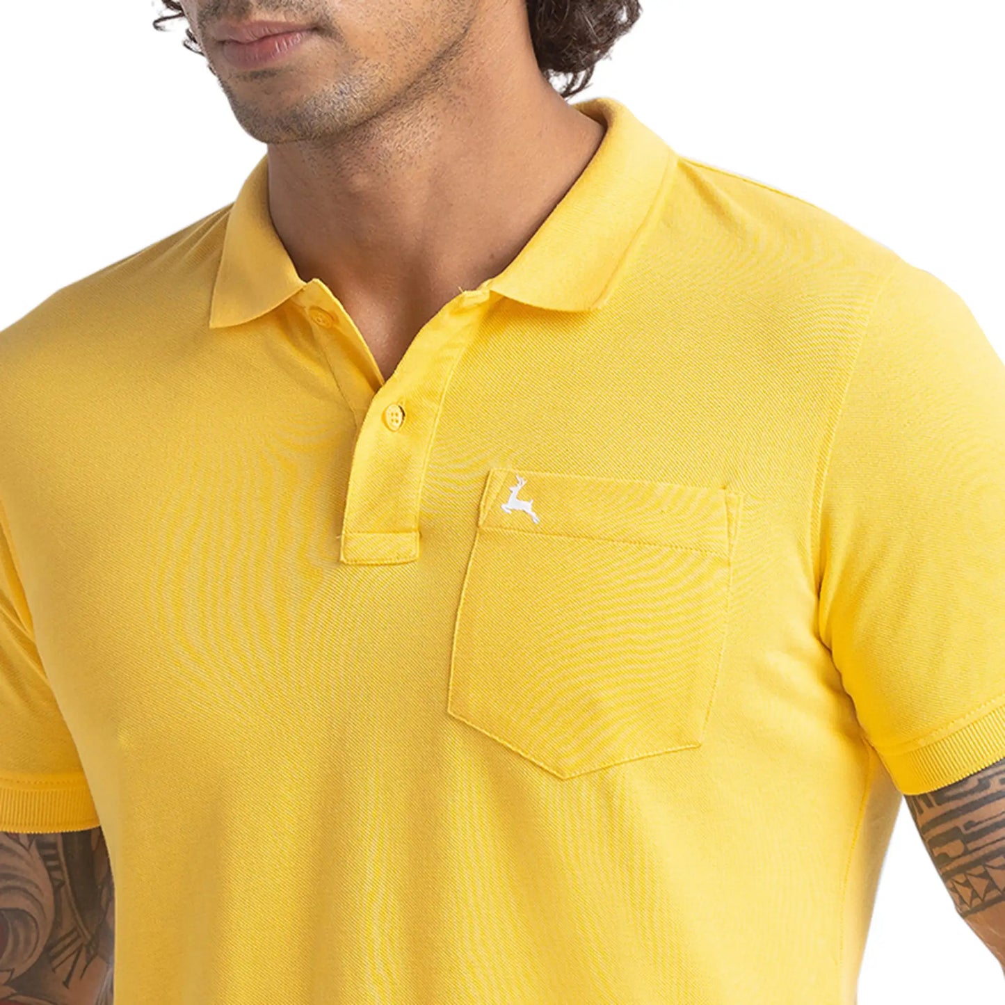 Men Regular Fit White Polo