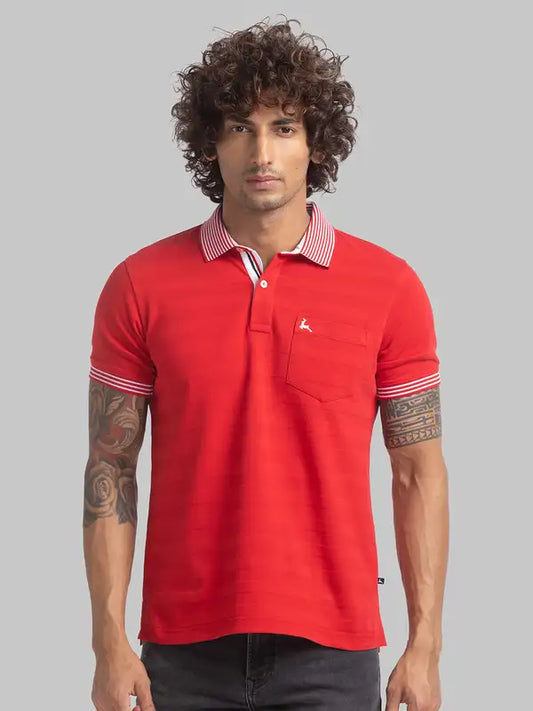 Men Regular Fit Green T-Shirt