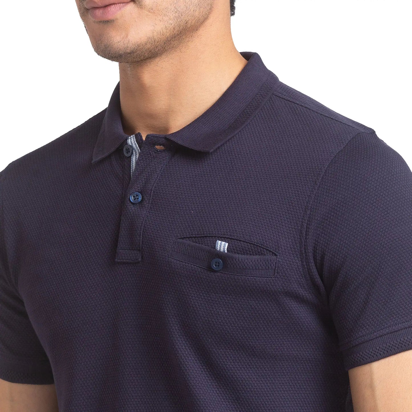 Men Regular Fit Yellow Polo