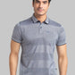 Parx Men White Printed Slim Fit Cotton Full Sleeve Cut Away Collar Shirt