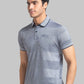 Parx Men White Printed Slim Fit Cotton Full Sleeve Cut Away Collar Shirt