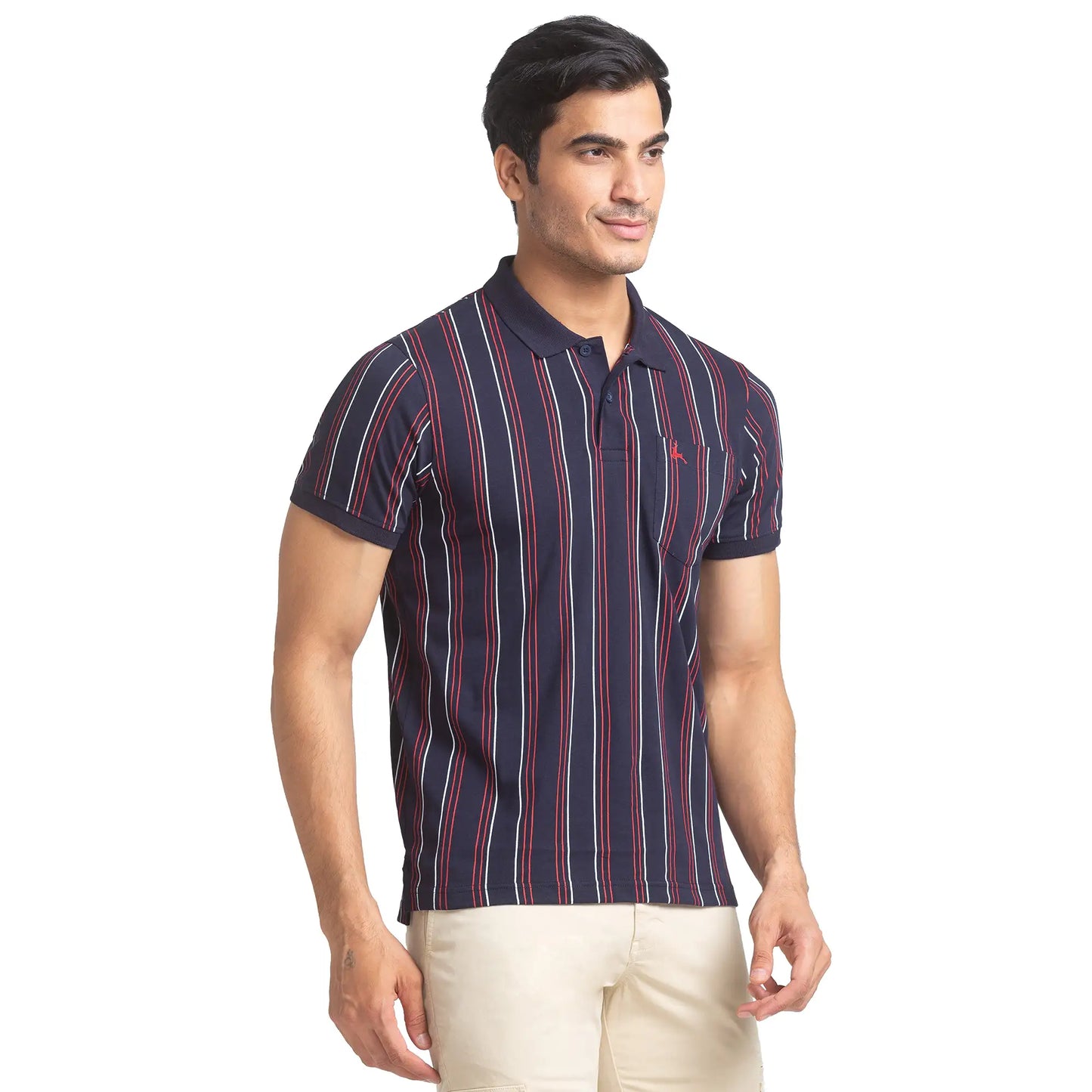 Men Regular Fit White Polo