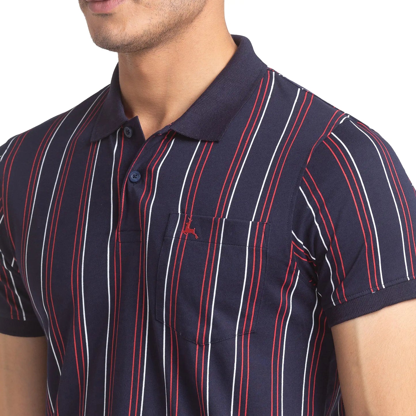 Men Regular Fit White Polo