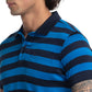 Men Regular Fit Blue Polo