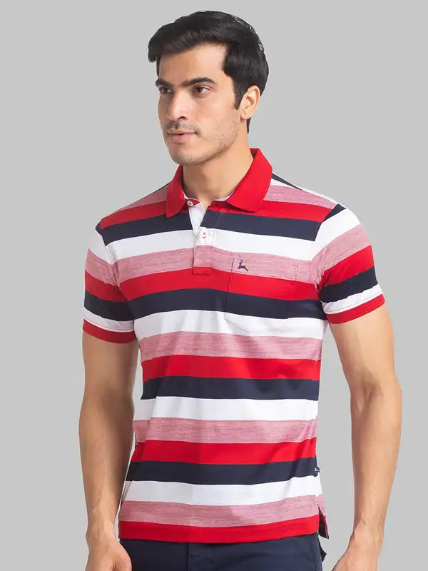 Men Regular Fit Blue T-Shirt