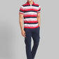 Men Regular Fit Blue T-Shirt