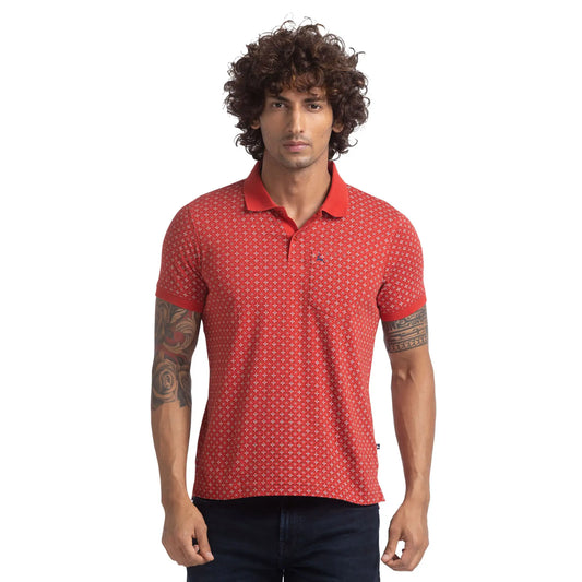 Men Regular Fit Green Polo
