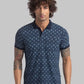 Men Regular Fit Blue T-Shirt