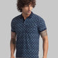 Men Regular Fit Blue T-Shirt