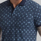 Men Regular Fit Blue T-Shirt