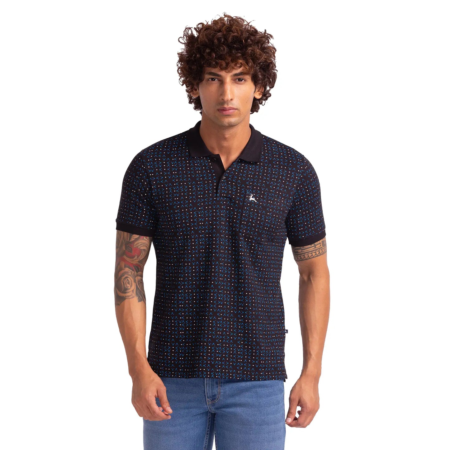 Men Regular Fit White Polo