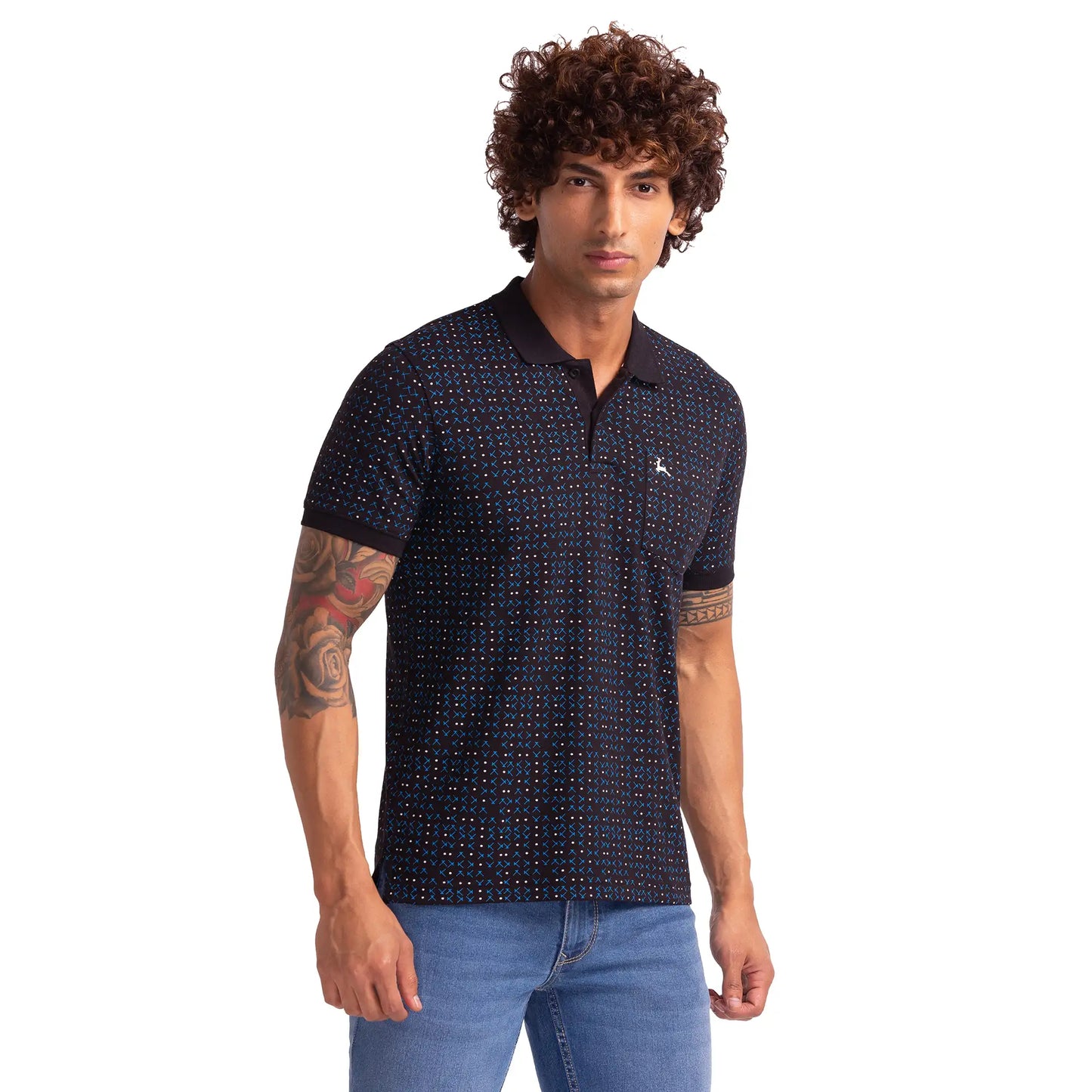 Men Regular Fit White Polo