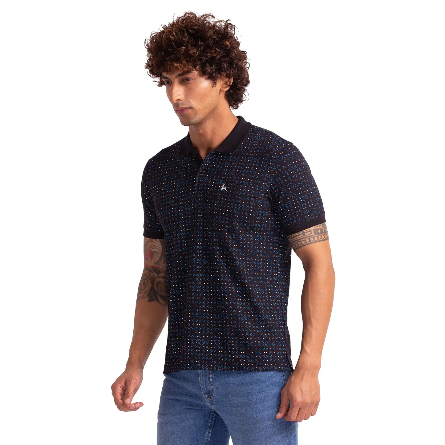 Men Regular Fit White Polo