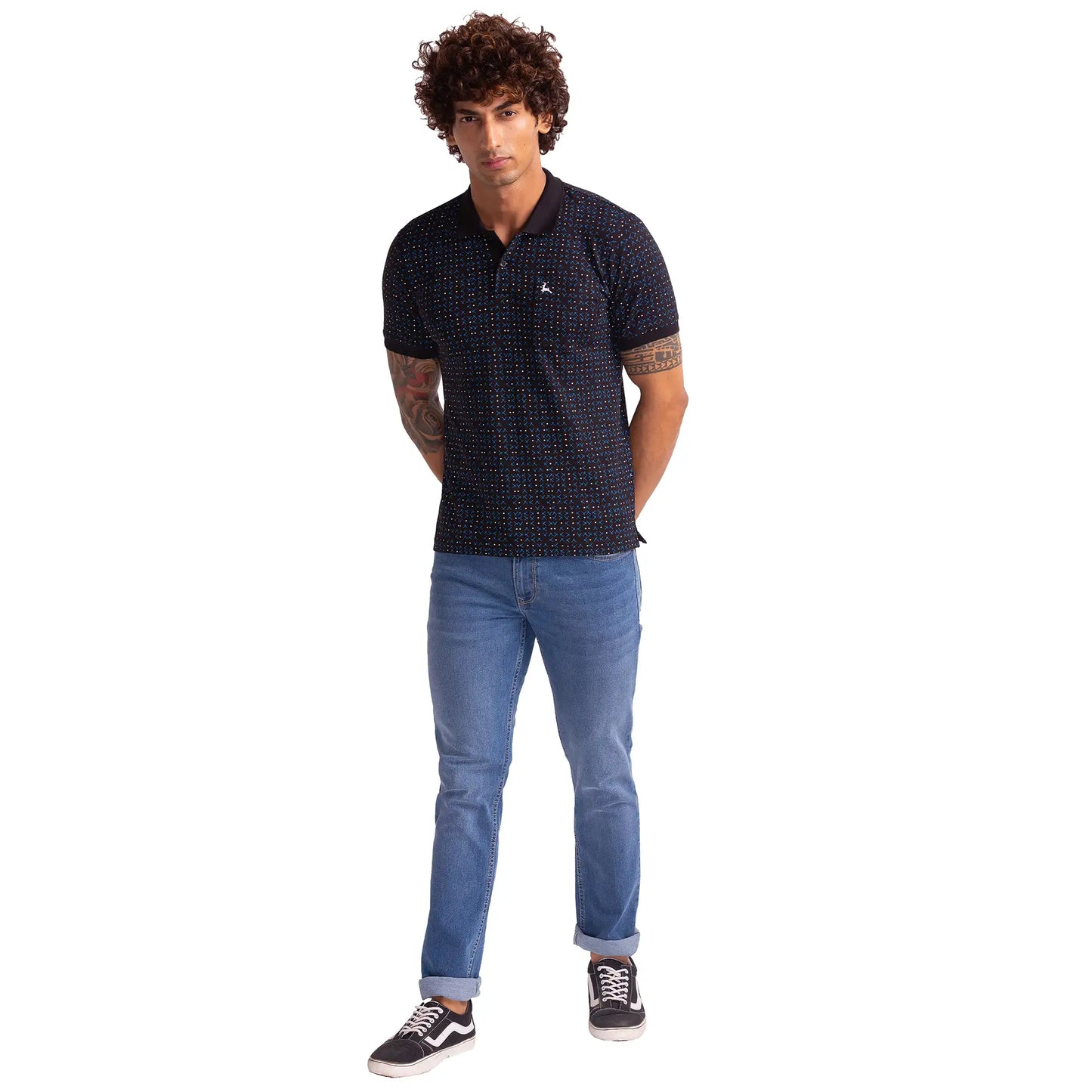 Men Regular Fit White Polo