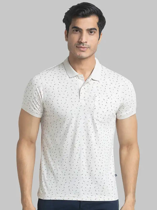 Men Regular Fit Blue T-Shirt