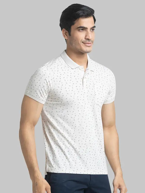 Men Regular Fit Blue T-Shirt