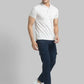 Men Regular Fit Blue T-Shirt