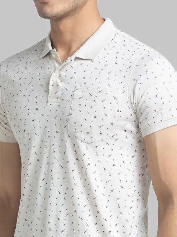 Men Regular Fit Blue T-Shirt