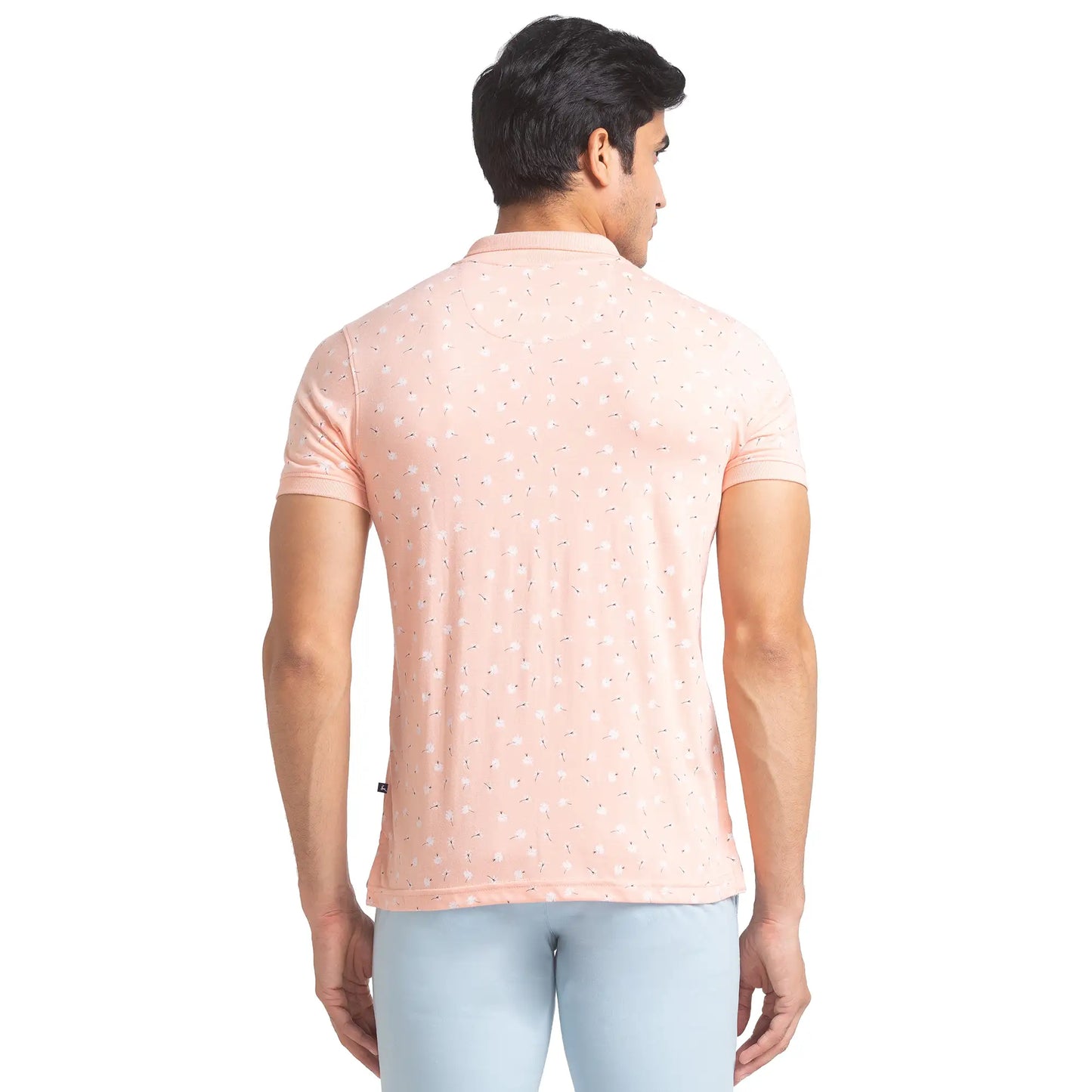 Men Regular Fit Blue Polo