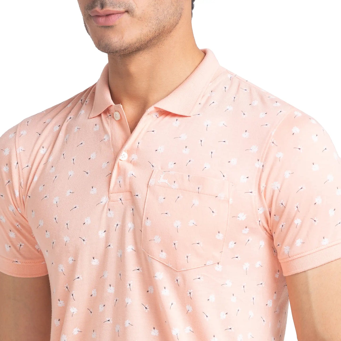 Men Regular Fit Blue Polo
