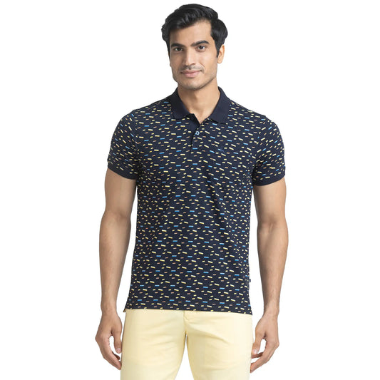 Men Regular Fit Orange Polo