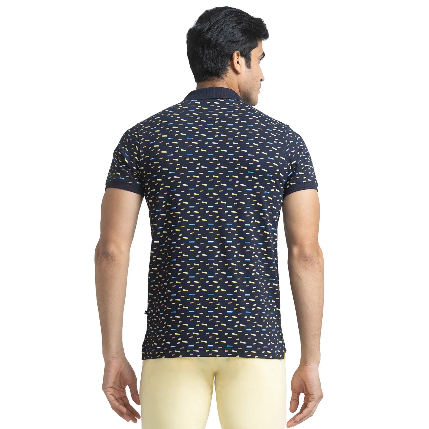 Men Regular Fit Orange Polo