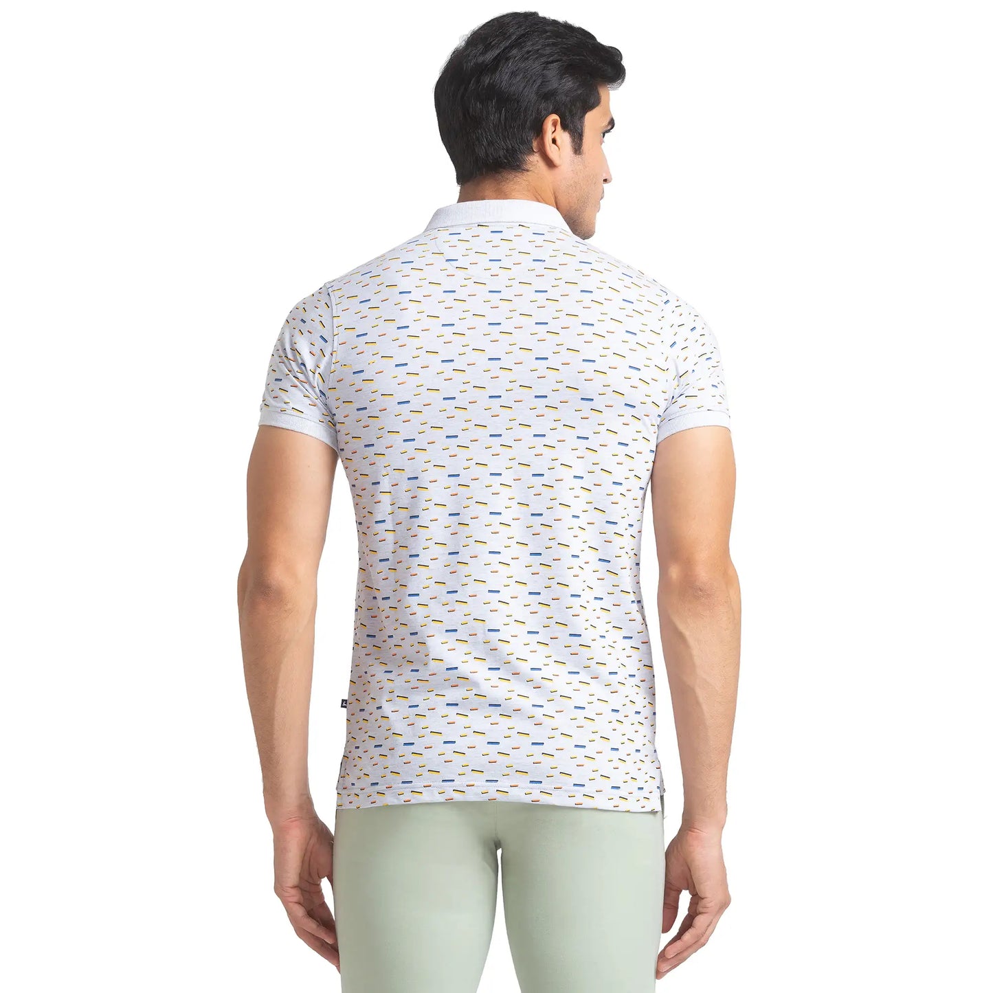 Men Regular Fit Blue Polo