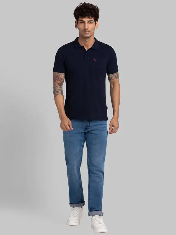 Men Regular Fit Grey T-Shirt
