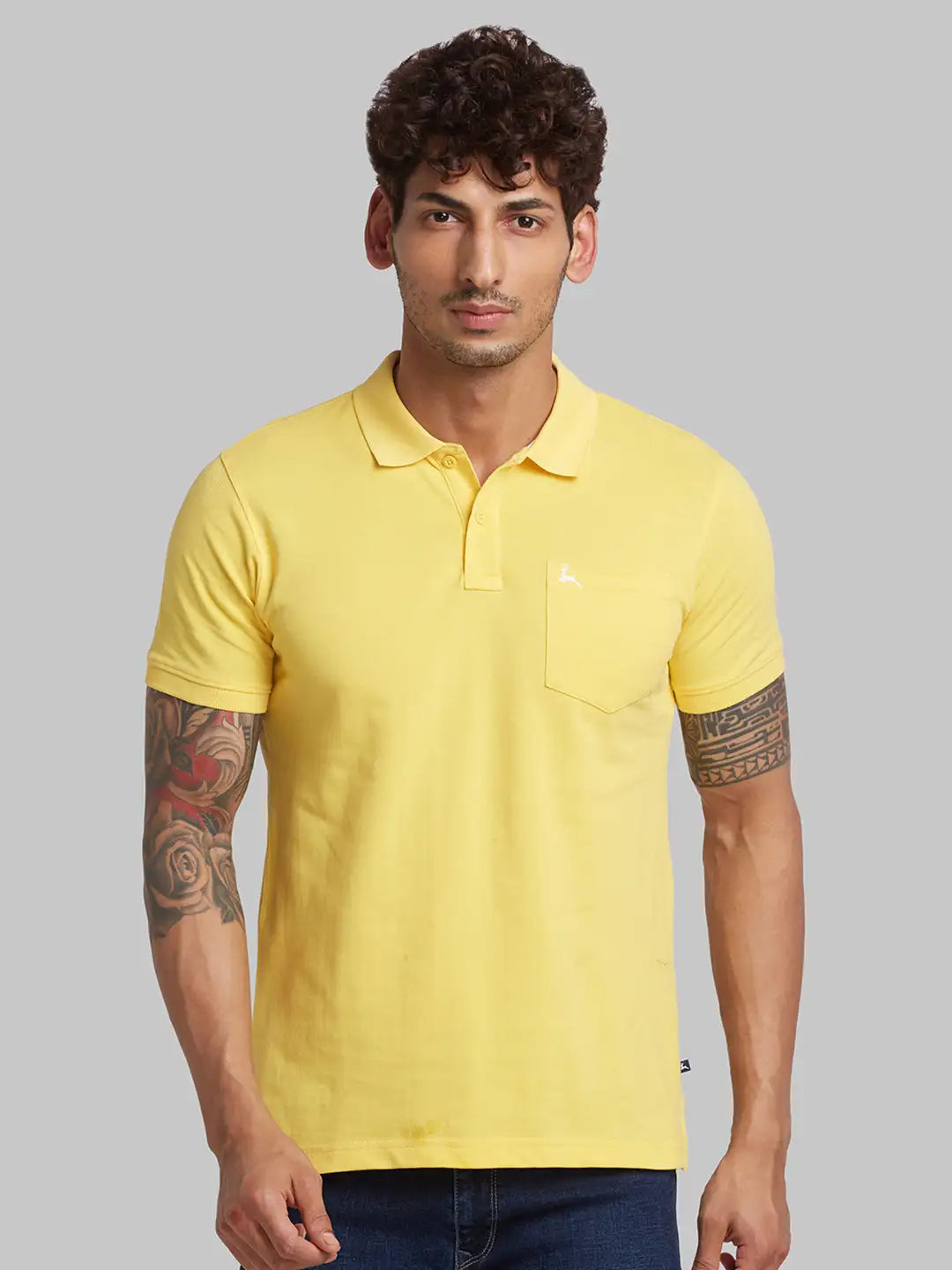 Men Blue Regular Fit Print Cotton T-Shirt