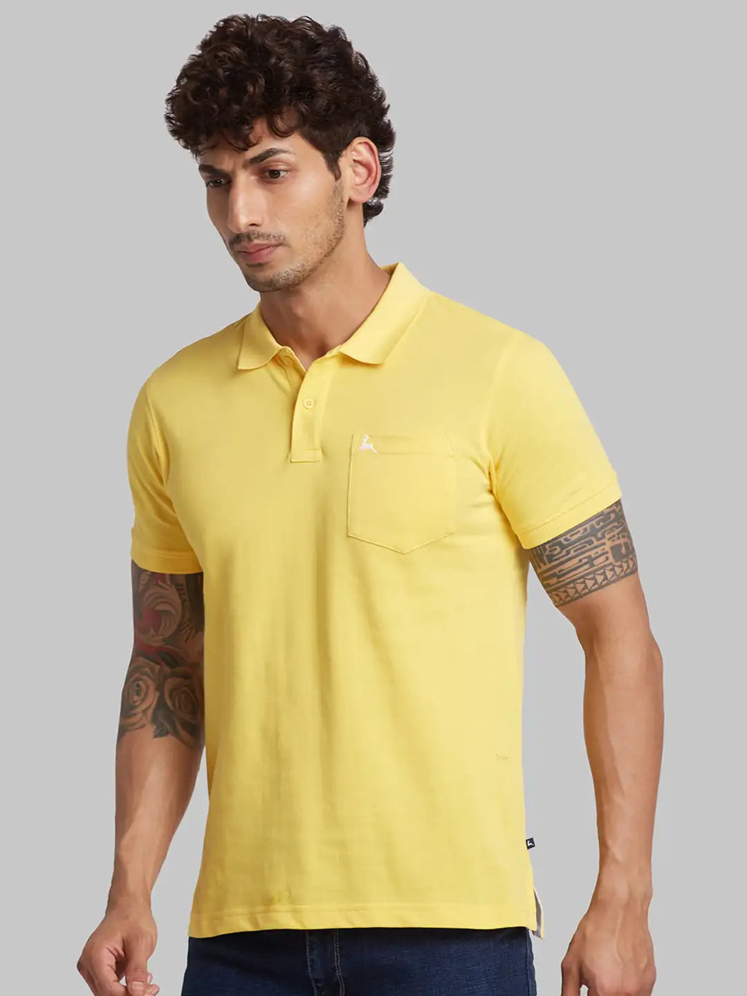 Men Blue Regular Fit Print Cotton T-Shirt
