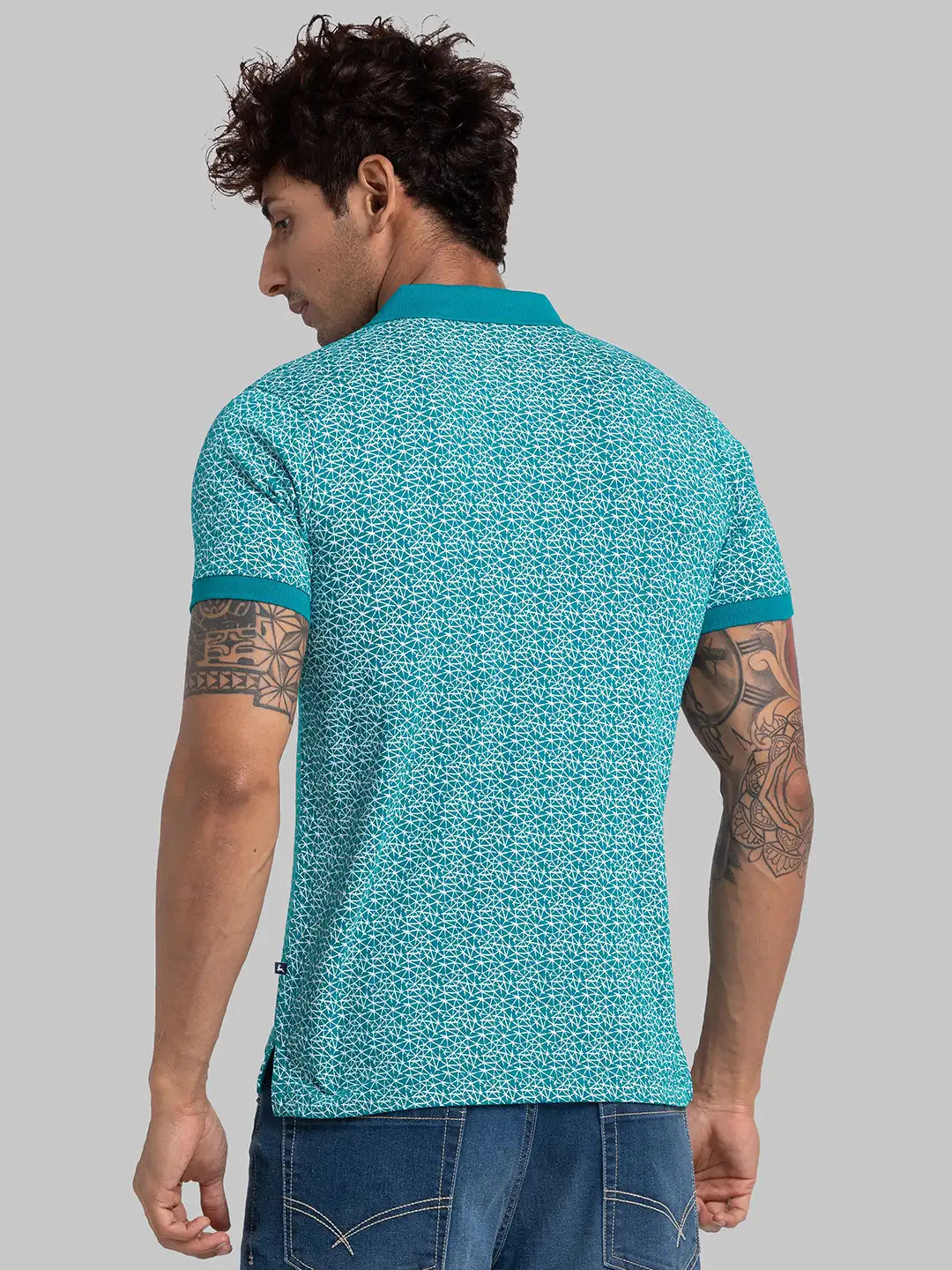 Men Red Regular Fit Print Cotton T-Shirt