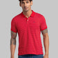 Men Blue Regular Fit Print Cotton Blend T-Shirt