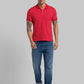 Men Blue Regular Fit Print Cotton Blend T-Shirt