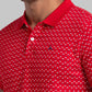 Men Blue Regular Fit Print Cotton Blend T-Shirt