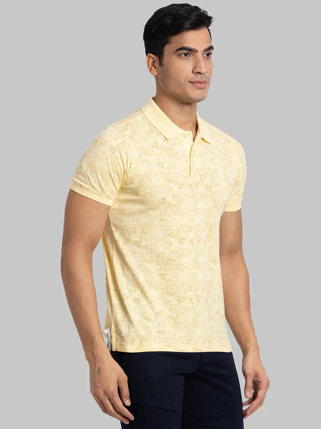 Men Regular Fit Green T-Shirt