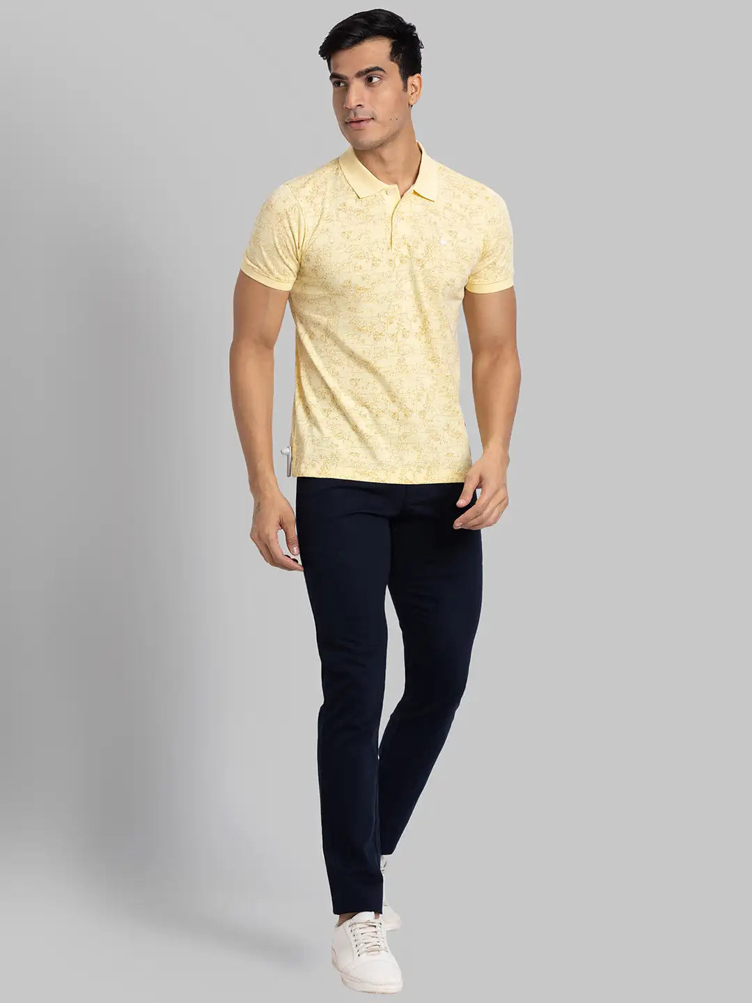Men Regular Fit Green T-Shirt