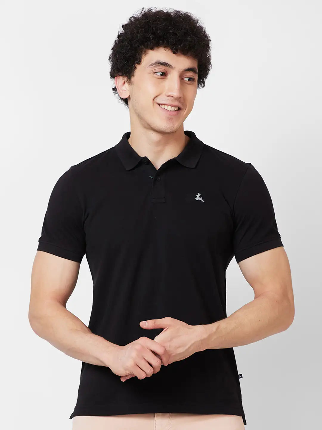 Parx Regular Fit Solid Dark Maroon T-Shirt