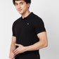 Parx Regular Fit Solid Dark Maroon T-Shirt