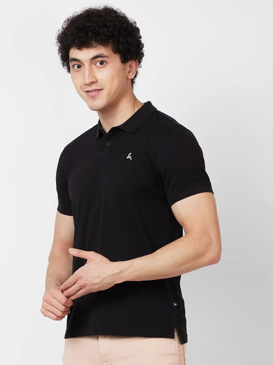 Parx Regular Fit Solid Dark Maroon T-Shirt