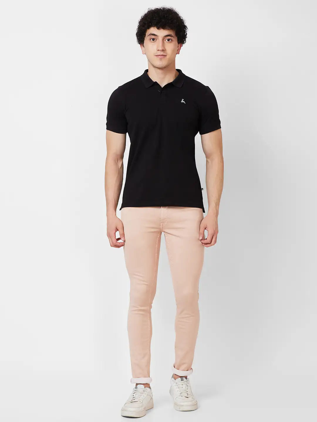 Parx Regular Fit Solid Dark Maroon T-Shirt