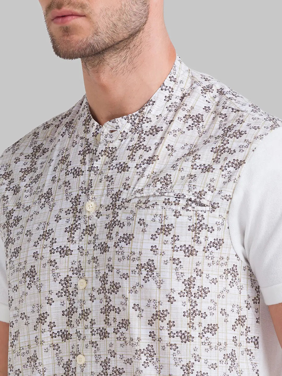 Men Regular Fit Fawn T-Shirt