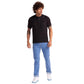 Men Regular Fit Blue T-Shirts