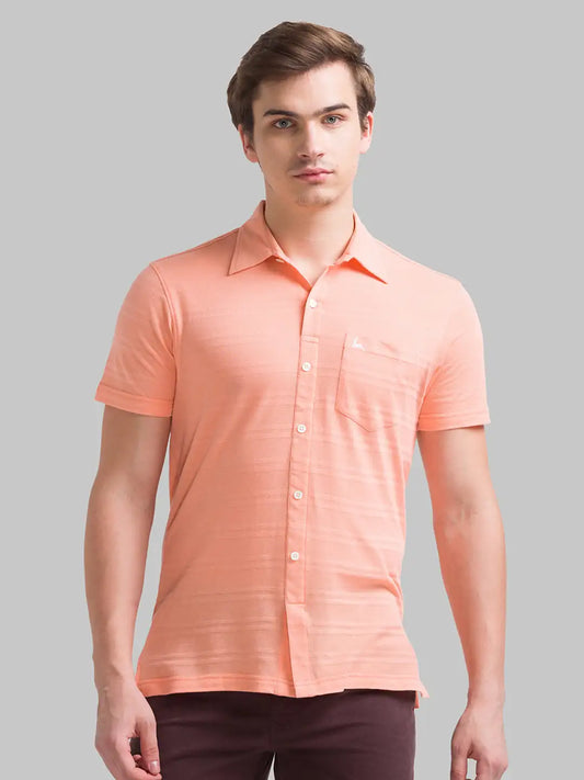 Men Regular Fit Light Yellow Polo
