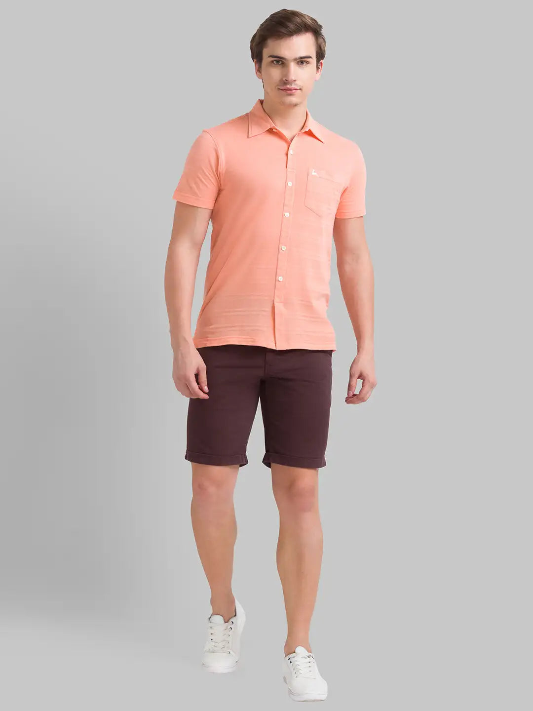Men Regular Fit Light Yellow Polo