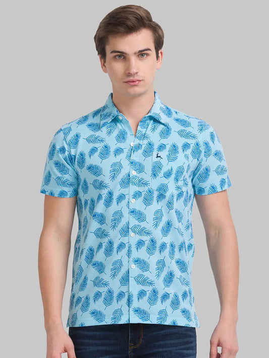 Men Regular Fit Light Green Polo