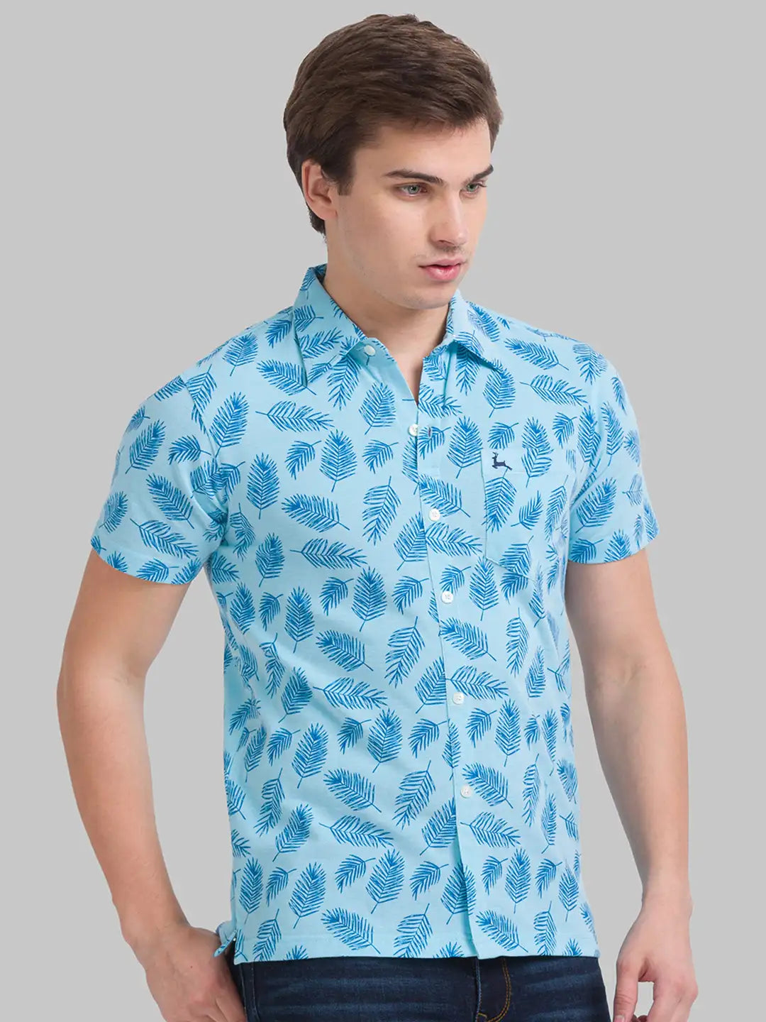 Men Regular Fit Light Green Polo