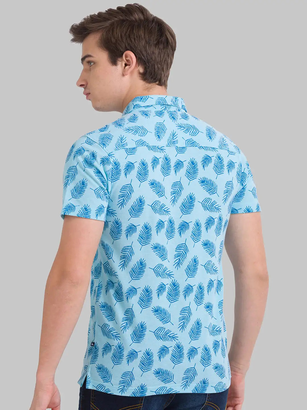 Men Regular Fit Light Green Polo