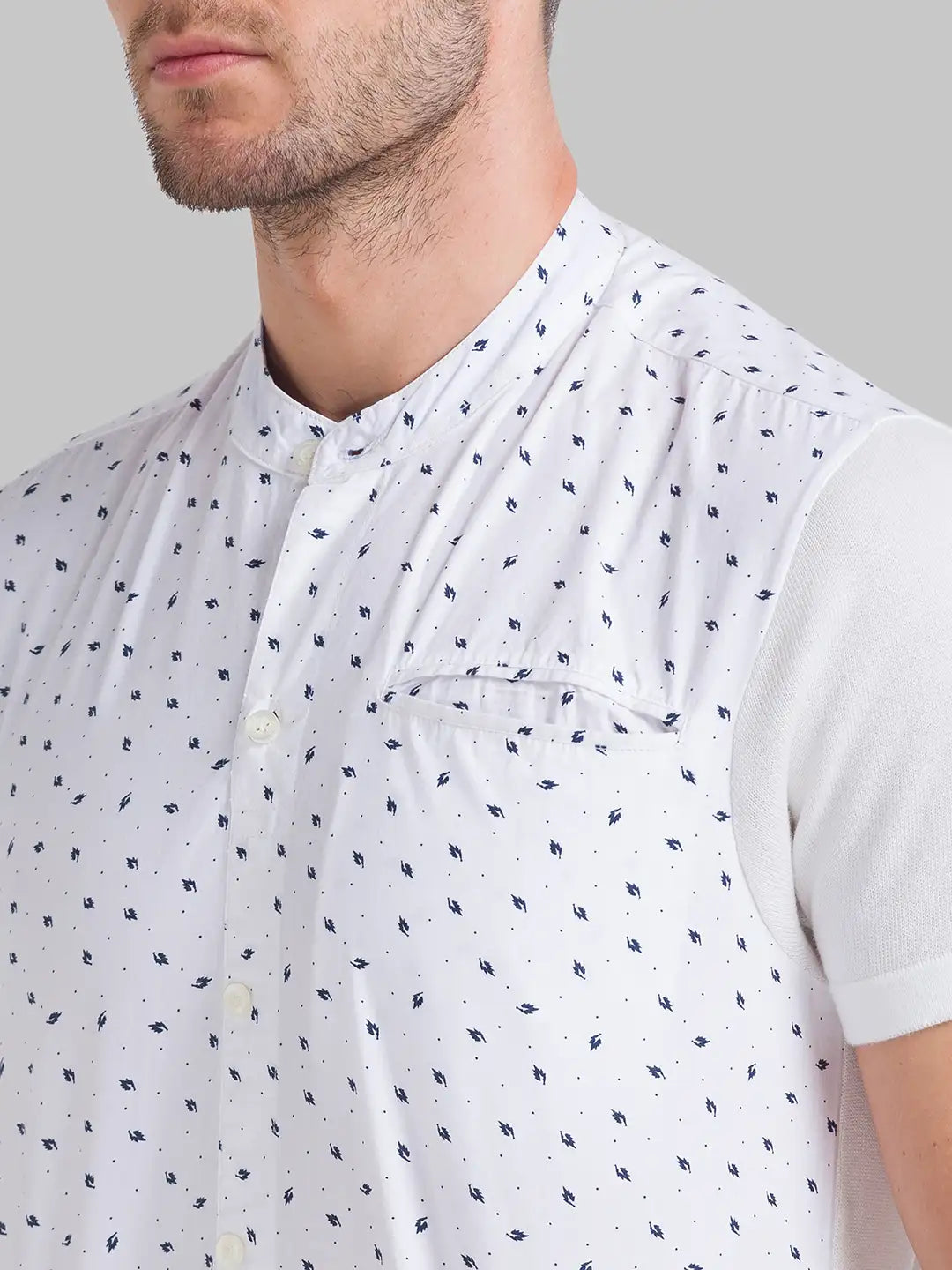 Men Tailored Fit Grey Chinos
