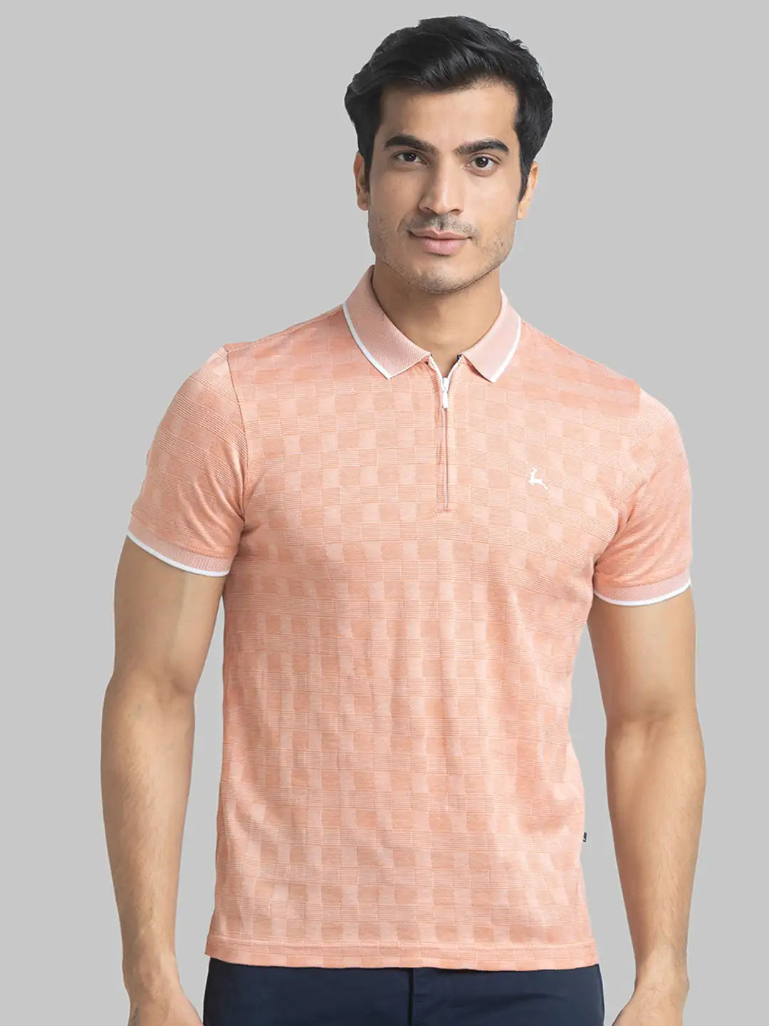 Parx Men White Solid Slim Fit Cotton Full Sleeve Mandrine Collar Shirt