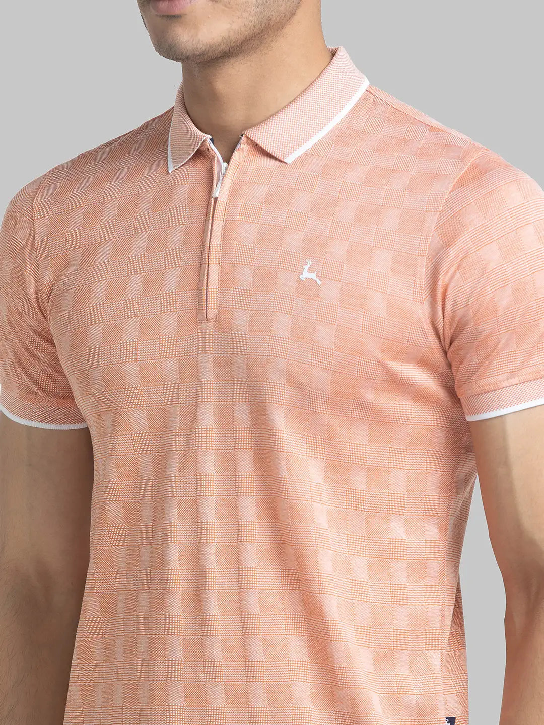 Parx Men White Solid Slim Fit Cotton Full Sleeve Mandrine Collar Shirt